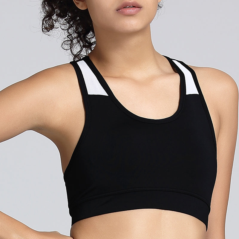 High Impact Crop Workout Bras Beauty Back Activwear Gym Top Lightweight Racerback Sports Yoga Bra
