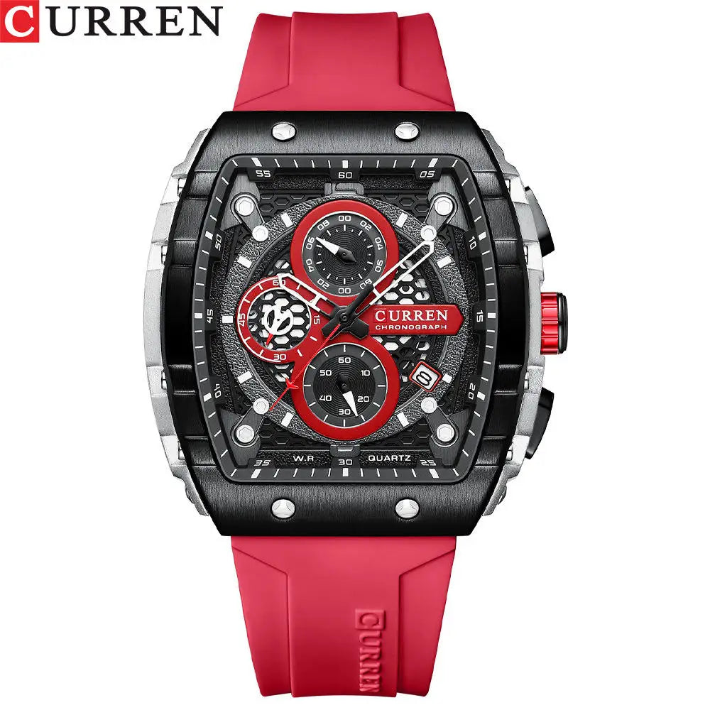 CURREN 8442 Men's Watches  Brand Waterproof Sport Wrist Watch Chronograph Men Quartz Watches Relogio Masculino
