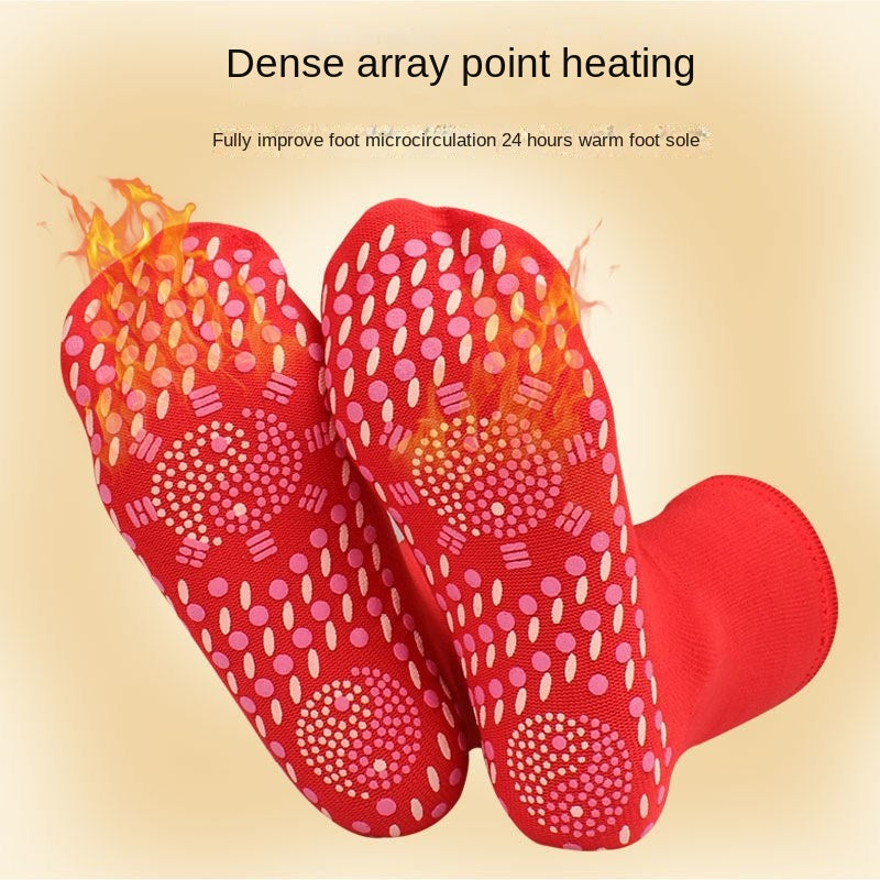 Nanotechnology Autumn Winter Self-Heating Socks Unisex Thickened Massage Yoga Health Care Crew Cotton Sports Warm Cold Socks