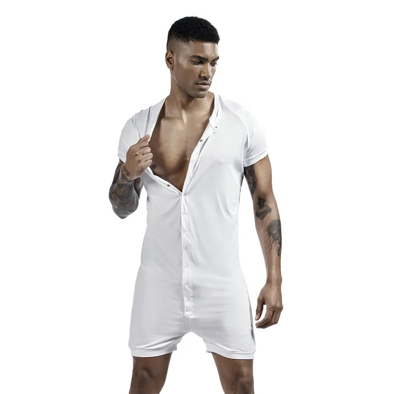 TAUWELL Men's Pajamas Onesies Sleepwear High Quality Super-Elastic Male Nightwear Leisure Home Sexy Men Pajama Sets
