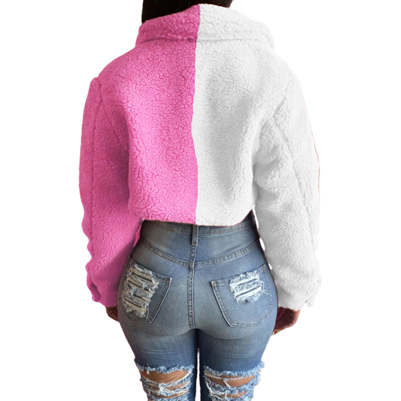 Women Woollen Coat Jackets Winter Crop Tops Coats Fashionable Girl Trendy Jackets for Women Ladies Down Parkas Coats