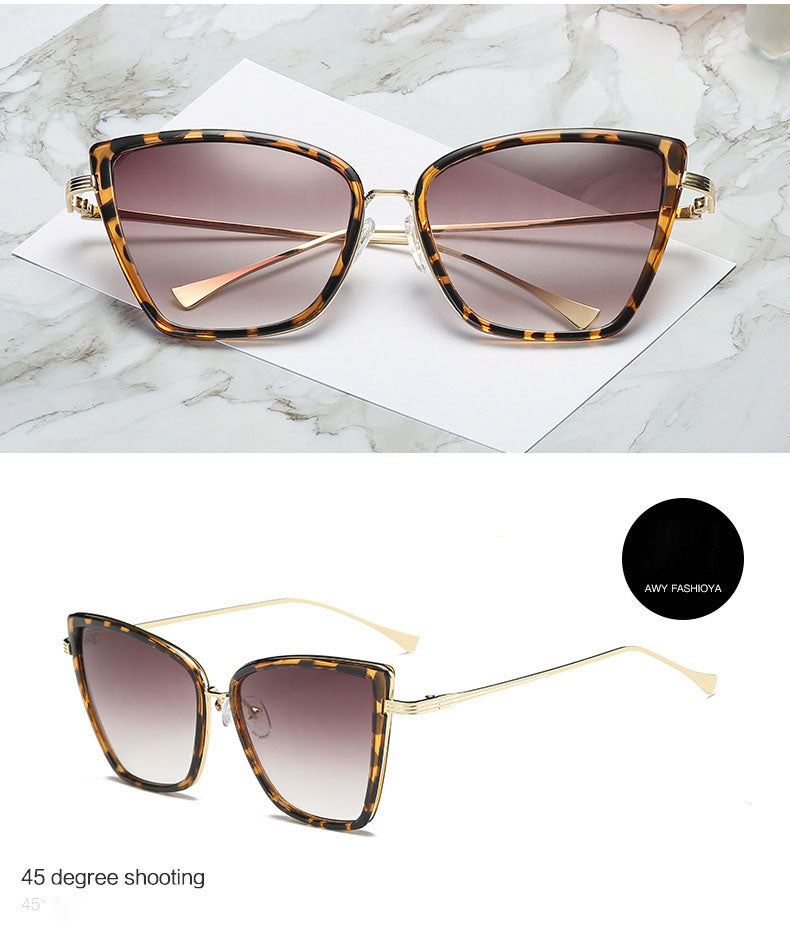 Fashion Cateye Vintage Metal Design Your Own Sunglasses Cat Eye Glasses Mirror Retro Sunglass Design Sunglasses for Women