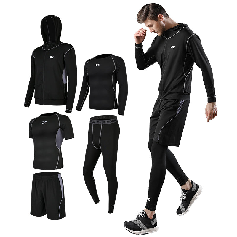 Men's Lightweight Training Fitness Sports Suit Customizable Summer Sweater Trousers Two-Piece Set Wholesale Track Suits for Mens - My Store