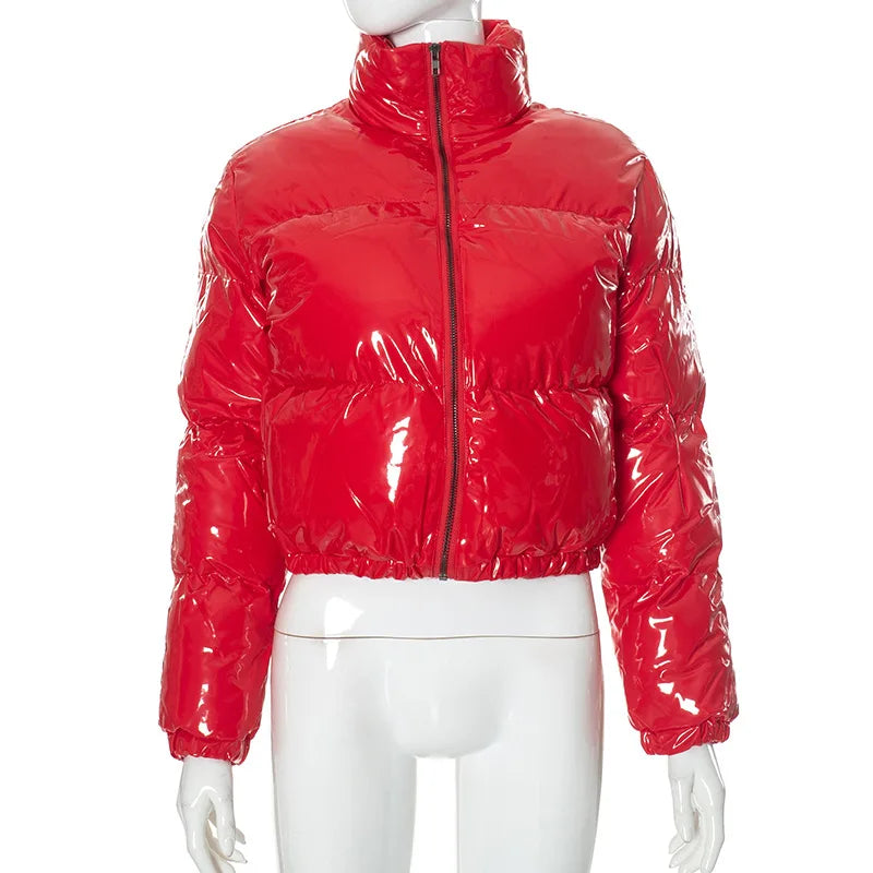 Bubble Coats Fall Winter Coat Women's Puffer Jacket Fashion Leather Bomber Jacket Wholesale Clothing Plus Size Coats