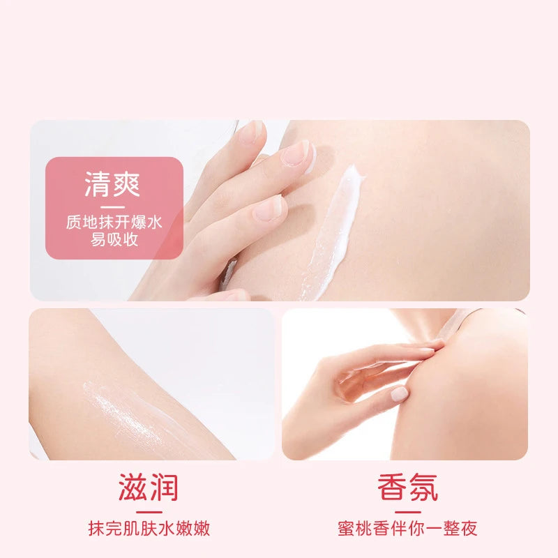 Peach Moisturizing and Delicate Nine-Piece Set Hydrating and Moisturizing Care Set Body Lotion Lip Balm Hand Cream