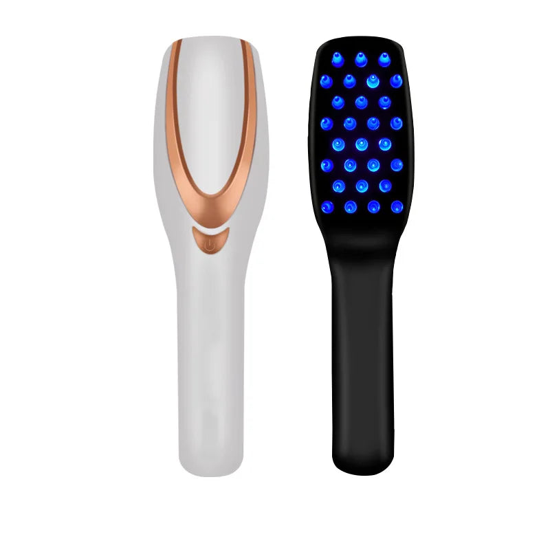 Most Popular Prevent Hair Loss Rechargeable Electric Massage Comb Hair Growth Red Blue Light Home Personal Care Massage Comb