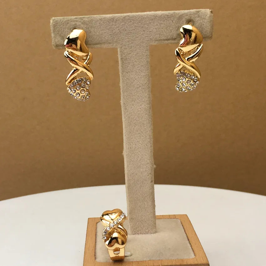 Classic Heart Jewelry Hugs and Kisses Jewelry XOXO Jewelry African Fashion Jewelry for Women FHK10242