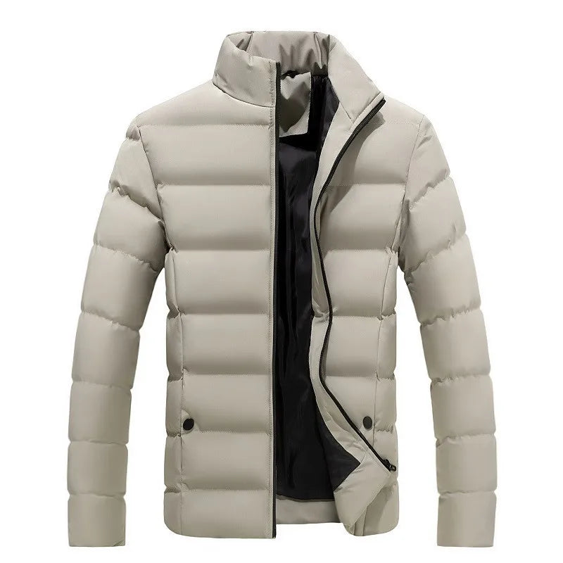 Warm Men's Clothing Coats Winter Men's Jacket and Coats  Windproof Long Sleeve Casual Jacket Coat Puff Bubble  Jacket