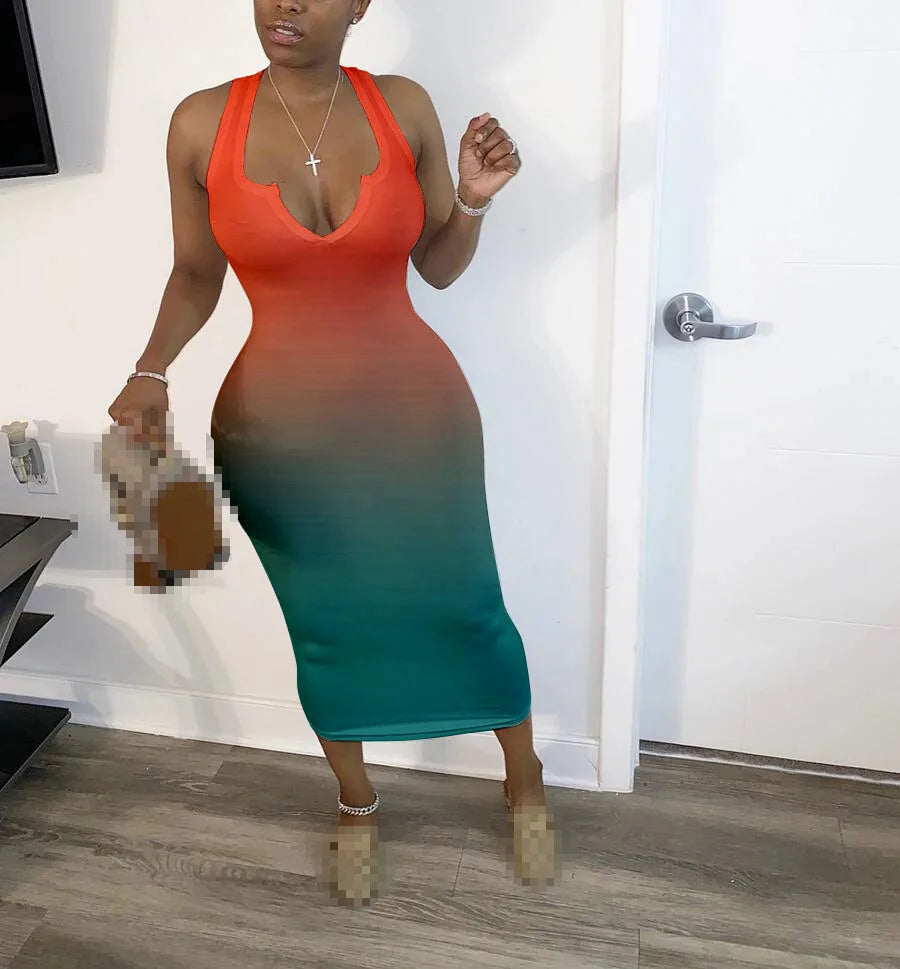 Dress Women Dresses Sexy Long Dress Summer Clothes for Women Dresses V-Neck Sexy Wholesale Dropshipping