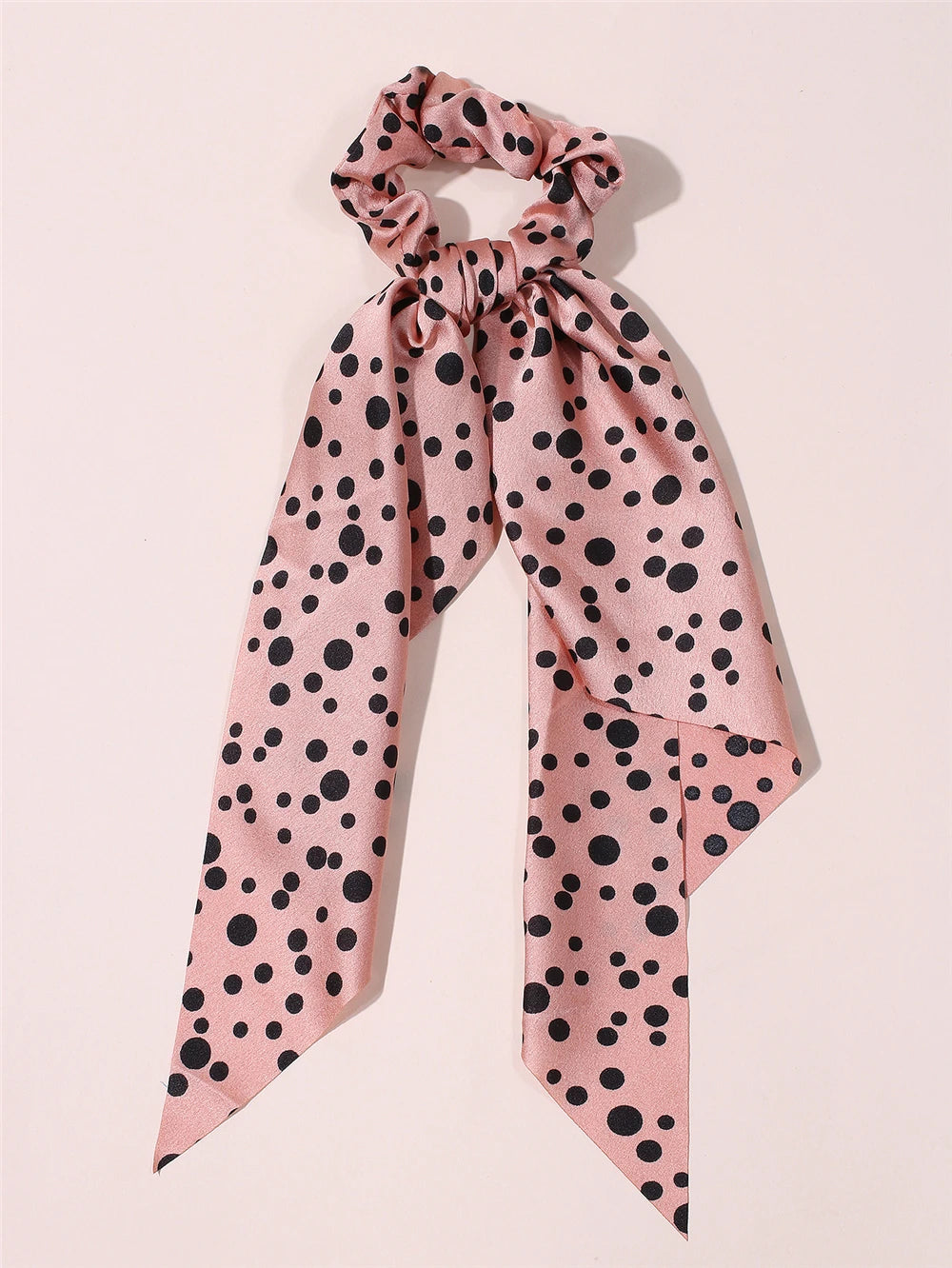 New Fashion Print Bow Scrunchies Hair Ribbon for Women Elastic Hair Band Girls Horsetail Hair Ties Hair Accessories