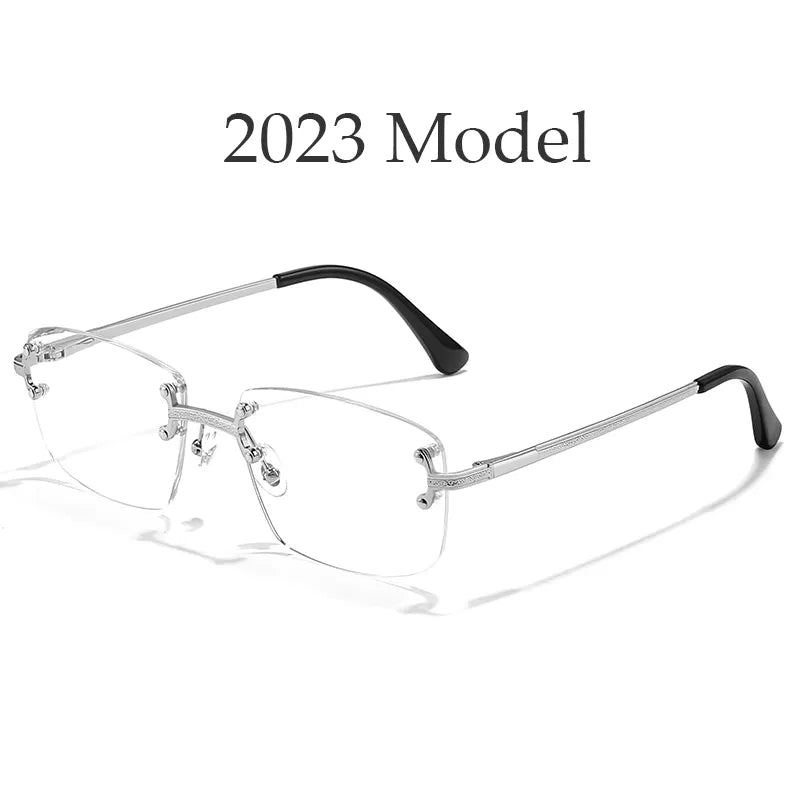 HBK 2022 Fashion Rimless Glasses Frames Luxury Frameless Sun Glasses Sunglass Woman 2021 Rimless Sunglasses Mens
