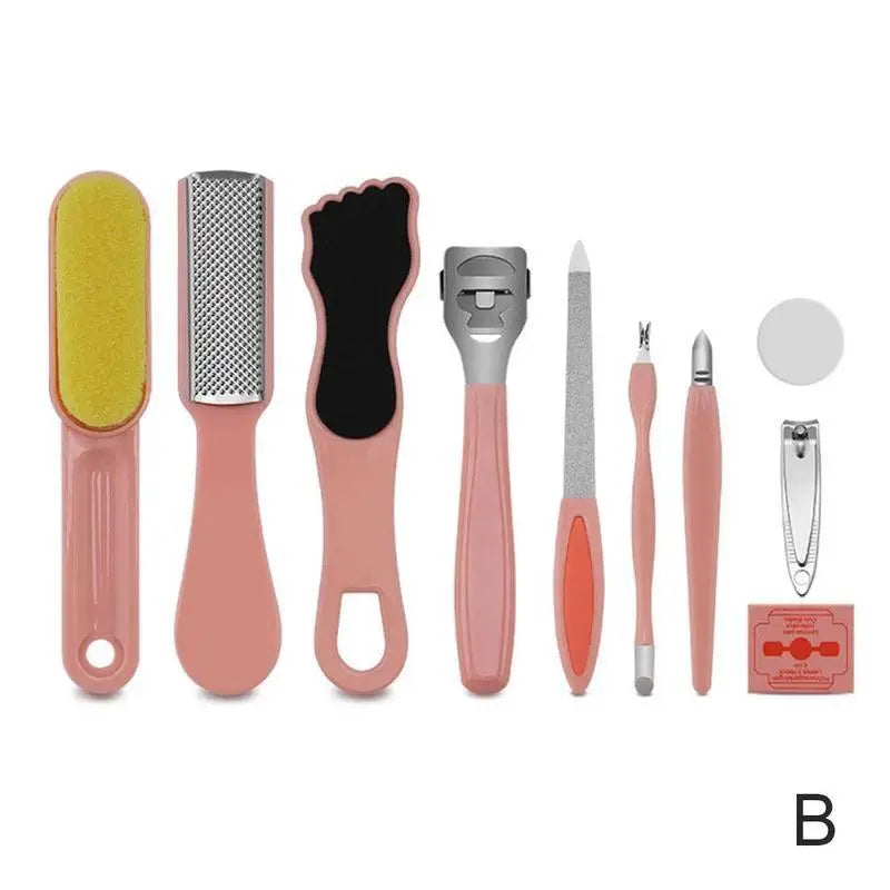 10Pcs/Set Professional Foot Dead Hard Skin File Callus Remover Manicure Pedicure Nail Tools Kit Sets Feet File Care Tips Salon