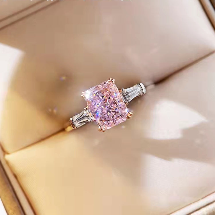 Sgarit Jewelry Manufacturer Custom 18K White Gold Anniversary Jewelry Gift 2Ct Pink Moissanite Jewellery Diamond Custom Ring