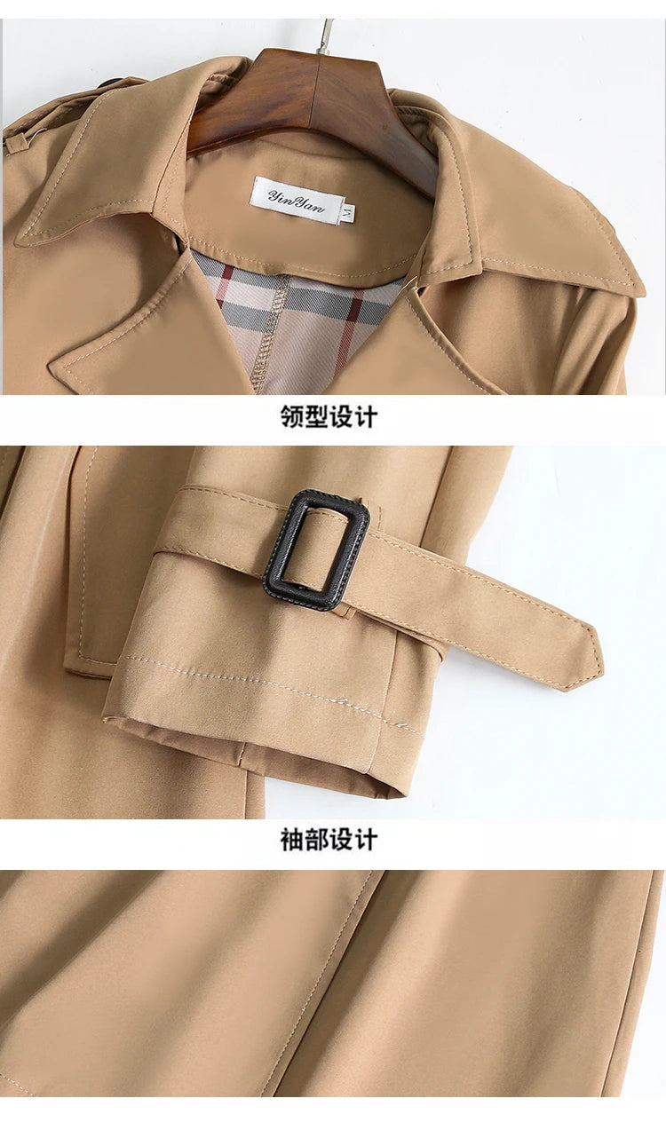 Fall Winter Wholesale Long Trench Coats Women Military Style Plus Size Overcoats Coat