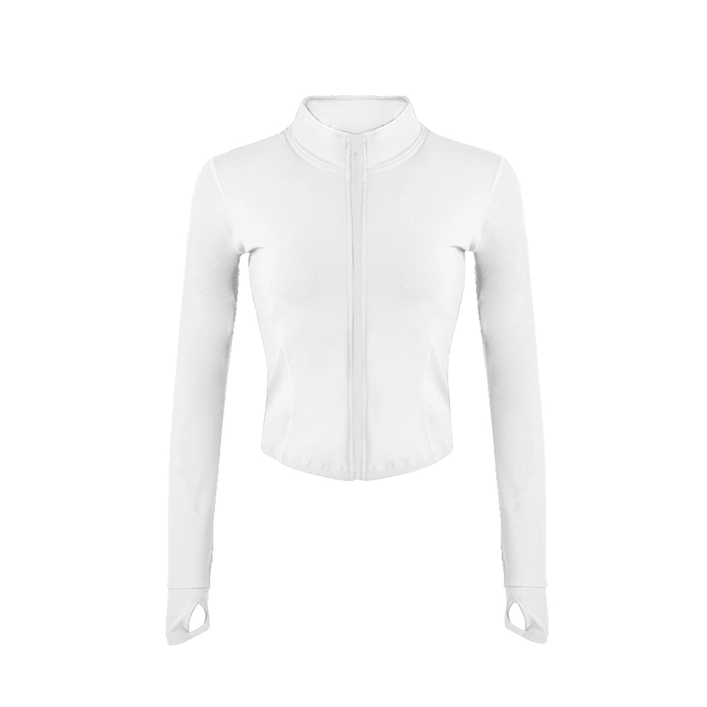 9 Colors Cheaper Private Label Activewear Workout Gym Fitness Tops Woman Fitness Plus Size Jogging Jacket Gym Active Wear