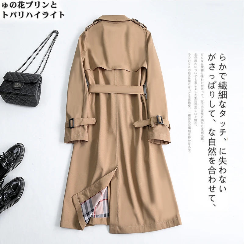 Fall Winter Wholesale Long Trench Coats Women Military Style Plus Size Overcoats Coat