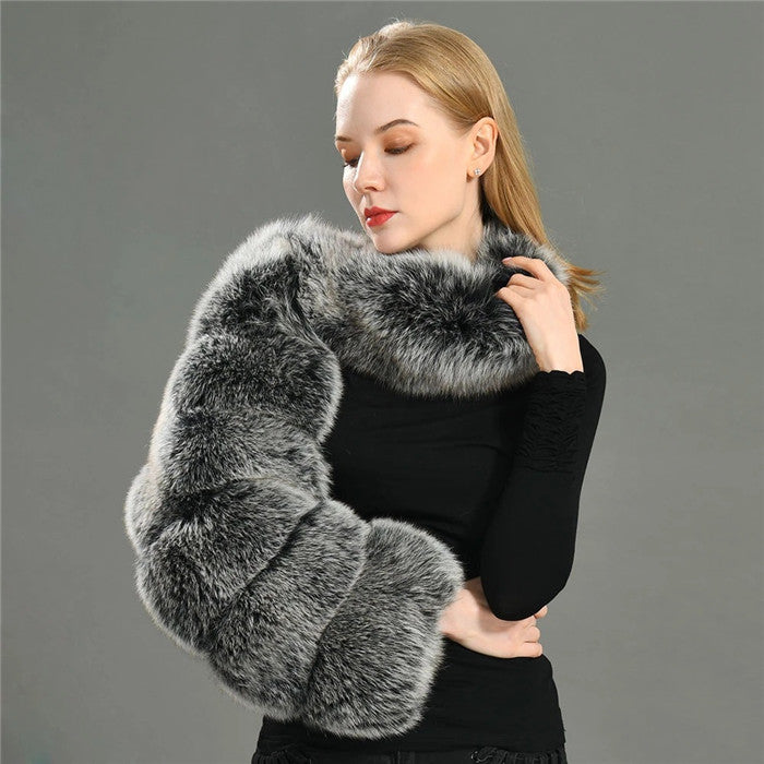 D0478-Womens Coat High Fashion Plaid Faux Fur Collar Women's Jackets Coats Winter Coats for Ladies Women