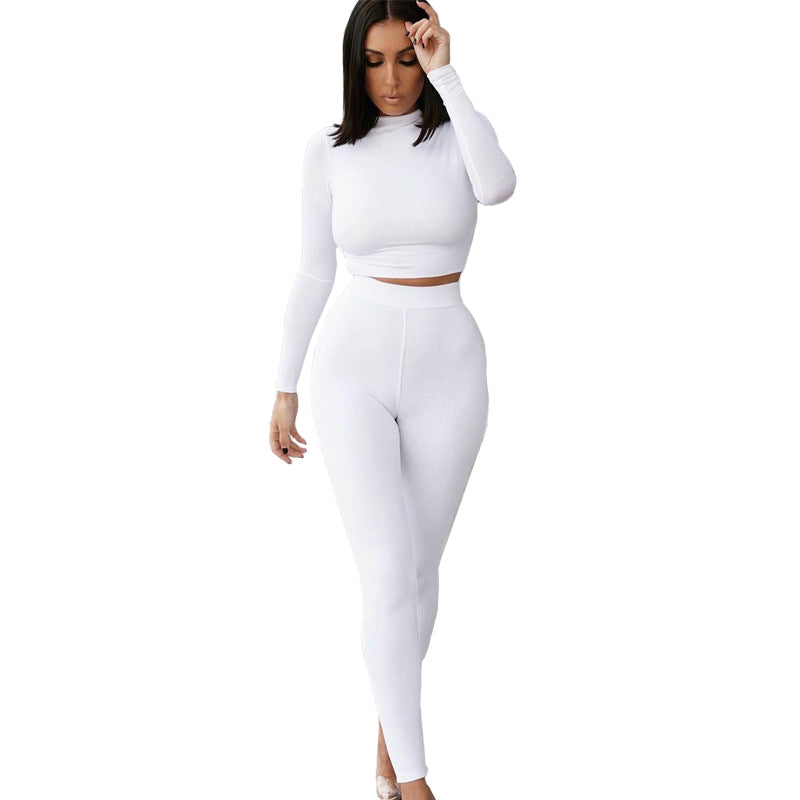 Solid Color Joggers Yoga Set Fitness Womens Activewear Plus Size Workout Clothing Sport Long Sleeve Active Wear Set
