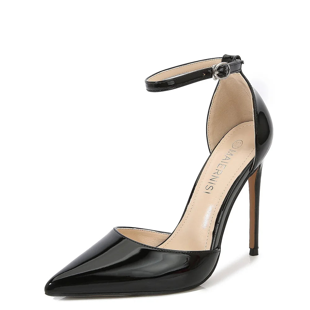 Sh11034a Ladies Shoes High Heels Pointed Toe Women Thin Heel Shoes