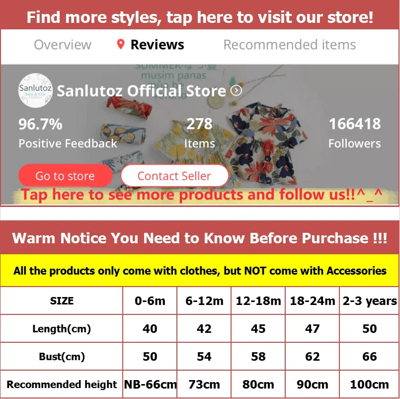 Sanlutoz Summer Cotton Baby Girl Bodysuit Printing Newborn Baby Clothes Princess Baby Girls Clothing Cute