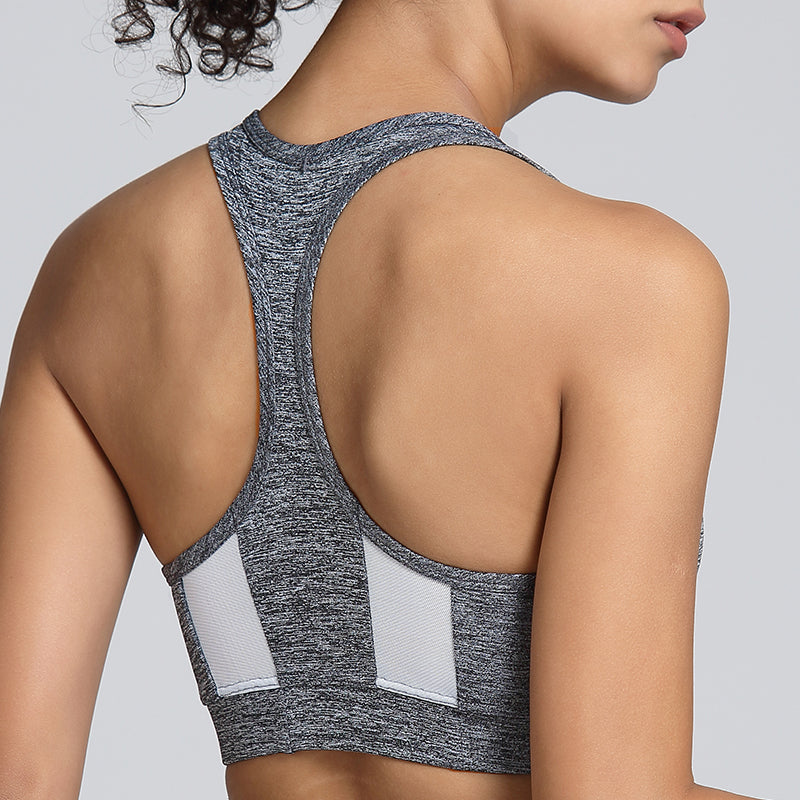 High Impact Crop Workout Bras Beauty Back Activwear Gym Top Lightweight Racerback Sports Yoga Bra