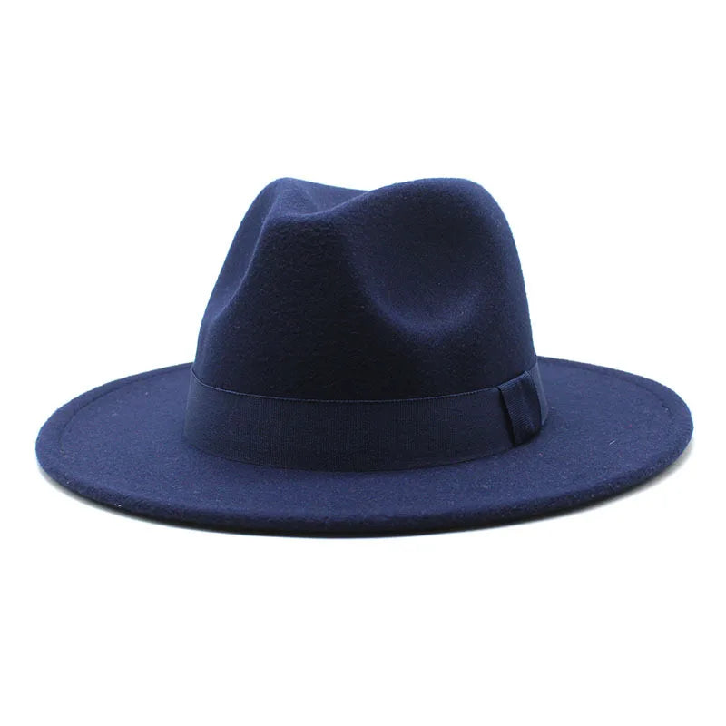 Ribbon Fedora Hat New Felt Hat Jazz Hat Fashion European and American Hats Men and Women General Hats шапка женская