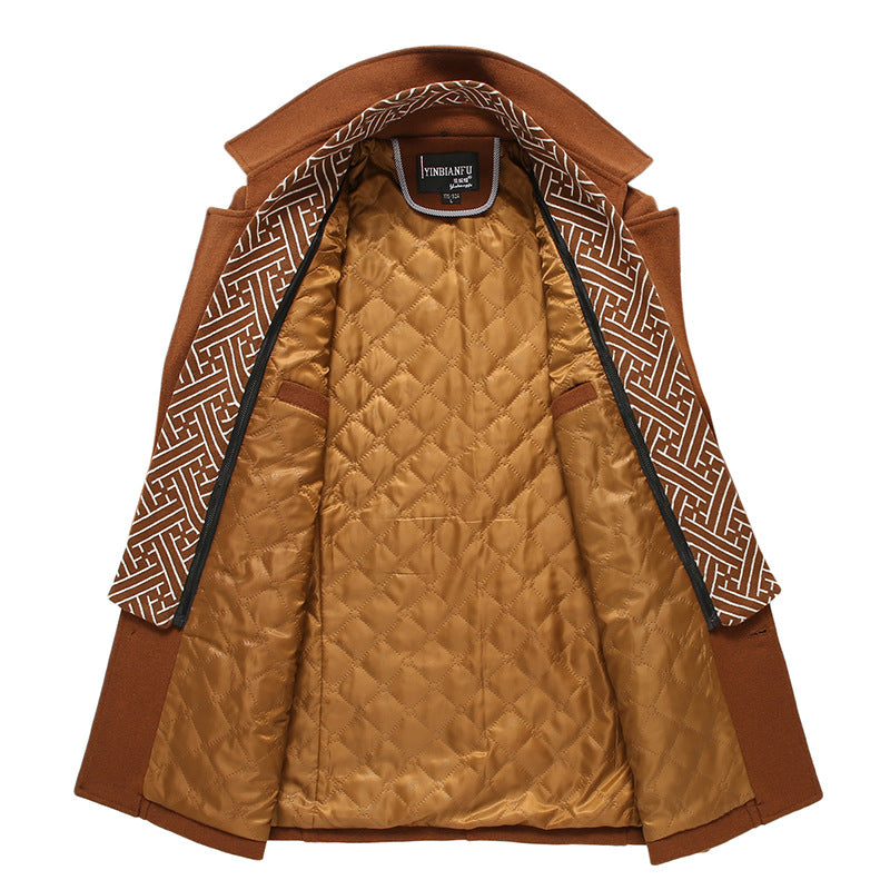 Walson Whole Men's Dust Coat Mens Overcoat Winter Men's Trench Coat Long Trench Coats