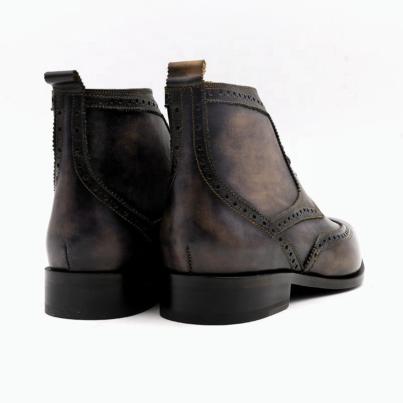 Cie A01 Wholesale Full Grain Calf Leather Lacing-Up Boots Men's Dress Boot