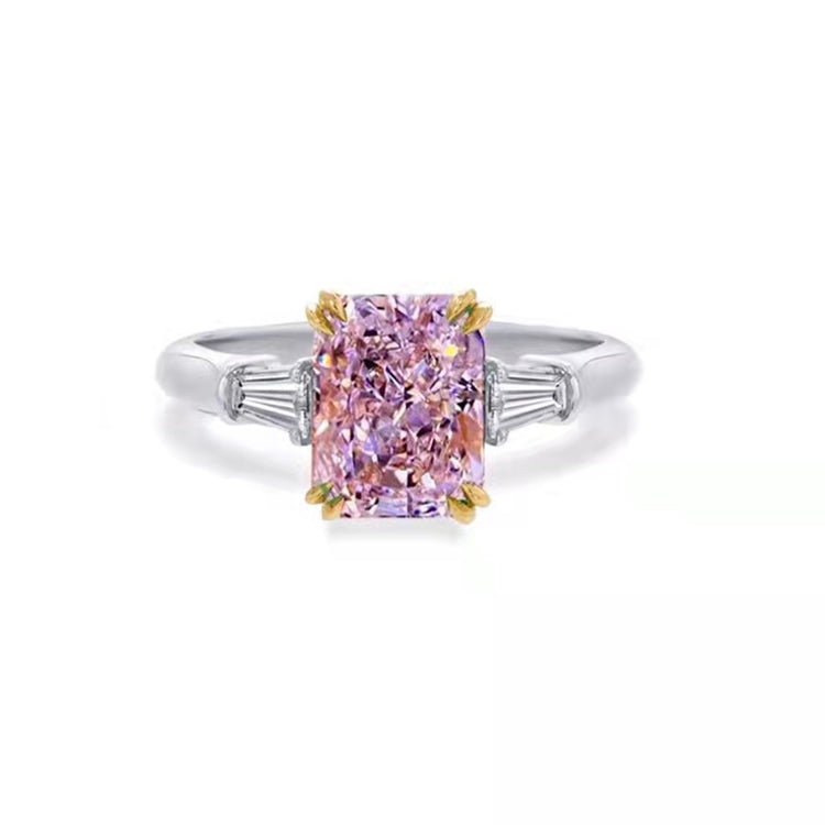 Sgarit Jewelry Manufacturer Custom 18K White Gold Anniversary Jewelry Gift 2Ct Pink Moissanite Jewellery Diamond Custom Ring