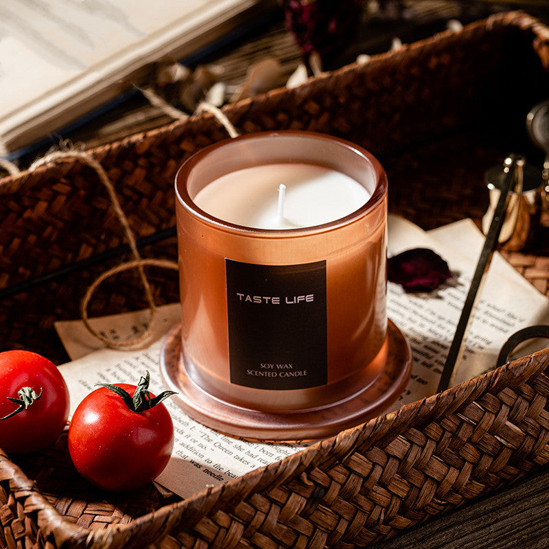 Jar Glass Candle Golden Bell  Tropical Style Candles Luxury Smokeless Custom Gift Scented  Candle Private Label