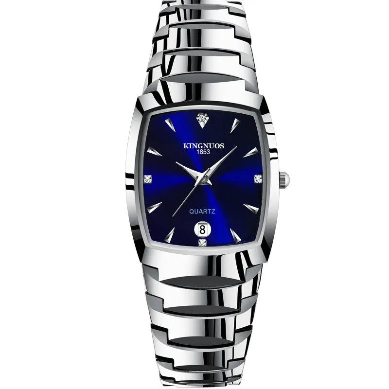 Couple Watches for Lovers Quartz Wristwatch Man Fashion Business Men Watch for Women Watches Tungsten Steel Ladies Watch Xfcs
