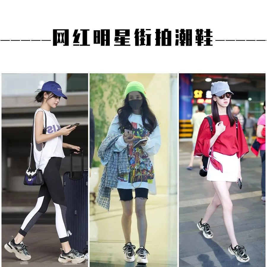 NEW Women Shoes Chunky Sneakers Women Vulcanize Shoes Femme Platform Sneakers Trainers Casual Shoes Woman Brand Sneakers