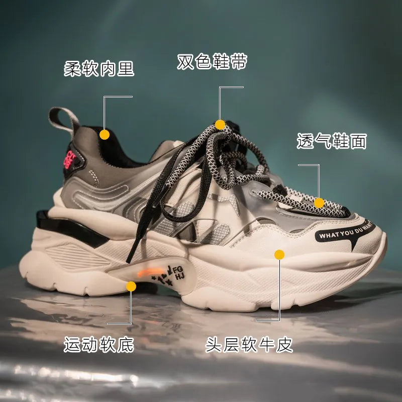 NEW Women Shoes Chunky Sneakers Women Vulcanize Shoes Femme Platform Sneakers Trainers Casual Shoes Woman Brand Sneakers