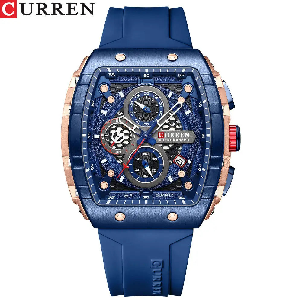 CURREN 8442 Men's Watches  Brand Waterproof Sport Wrist Watch Chronograph Men Quartz Watches Relogio Masculino