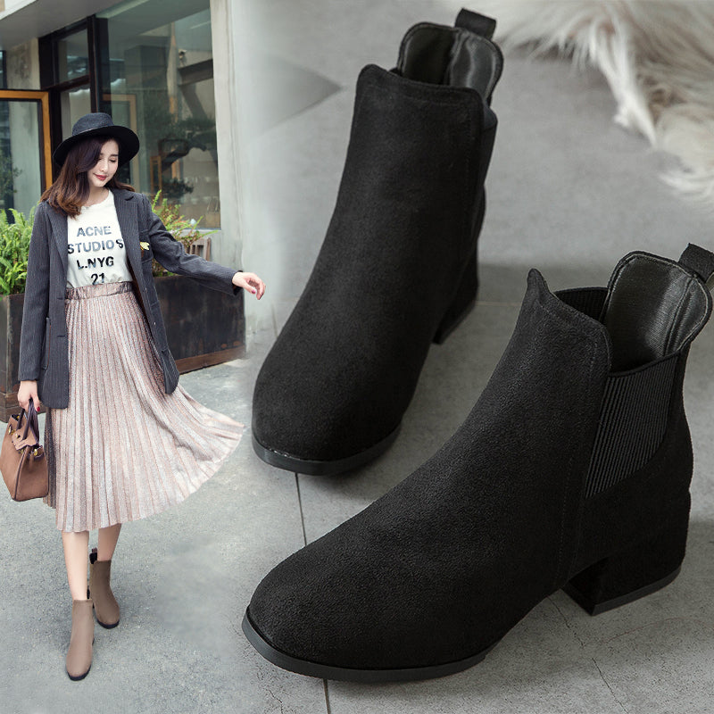 XIDISO Fashion Ladies Winter Snow Boots Ankle Genuine Cow Leather High Top Women Sneakers Boots Warm Plush Shoe Chunky Sole Boot