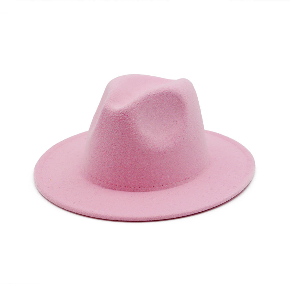 High Quality Children Jazz Fedora Hat Solid Fedora Hats for Kids