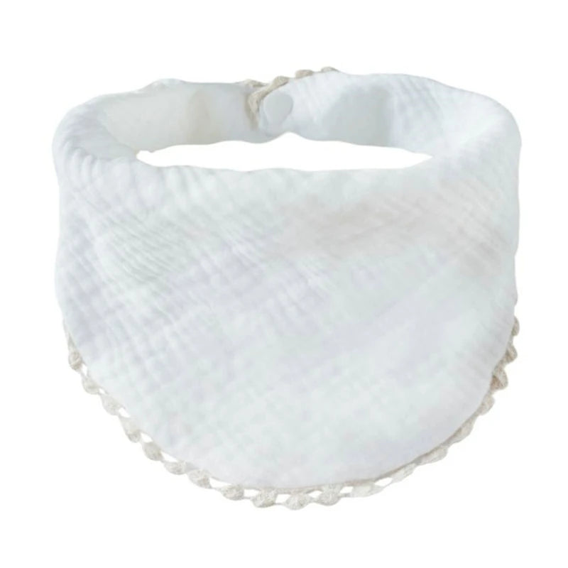 Baby Infants Feeding Bibs Soft Pure Cotton Bandana Saliva Towel Toddler Triangle Drool Scarf Newborn Burp Cloth