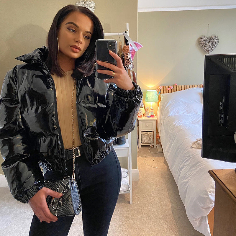 Bubble Coats Fall Winter Coat Women's Puffer Jacket Fashion Leather Bomber Jacket Wholesale Clothing Plus Size Coats