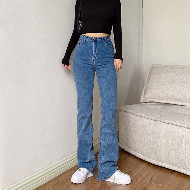 Women Straight Baggy Mom Jeans  Oversize Aesthetic Flooding Jean Denim Pants Woman Stacked Stretch Trending Boyfriend Jeans
