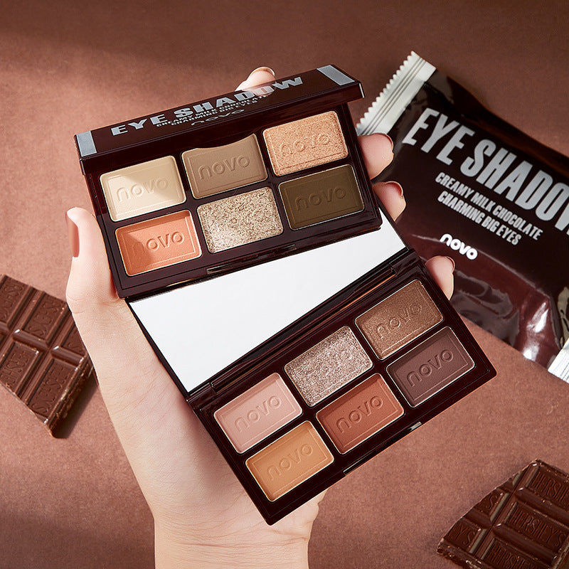NOVO New Makeup Palettes 2021 Chocolate Top Seller Silky Matte Natual Eye Makeup Waterproof With Cute Packaging Eyeshadow - My Store