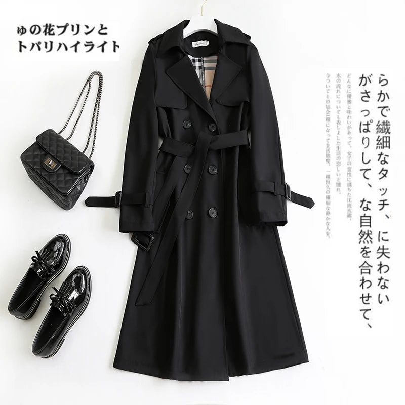 Fall Winter Wholesale Long Trench Coats Women Military Style Plus Size Overcoats Coat