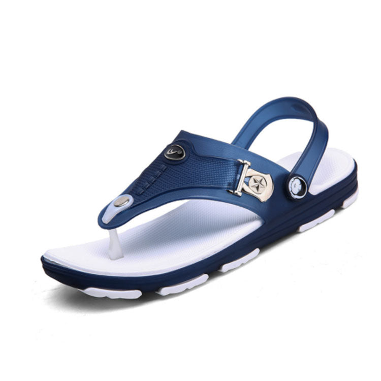 Latest Men's Outdoor Slippers Men's Open Toes Slippers  Men's Beach Shoes Flip-Flops Sandals Slippers Eva