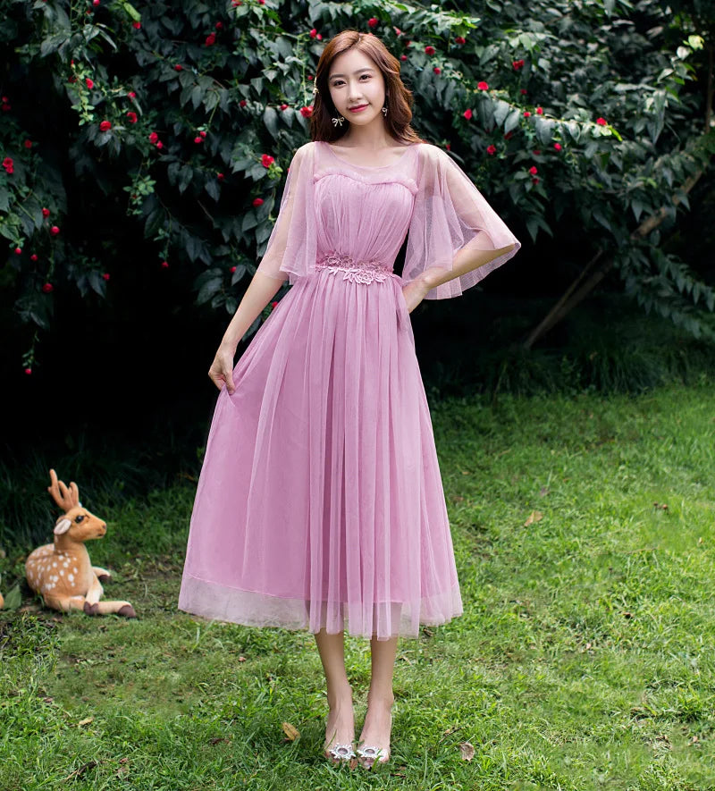 2022 Fashion Wedding Elegant Ruffles Lace Dress Formal Evening Party Dress Spaghetti Strap Long Bridesmaid Dresses - My Store
