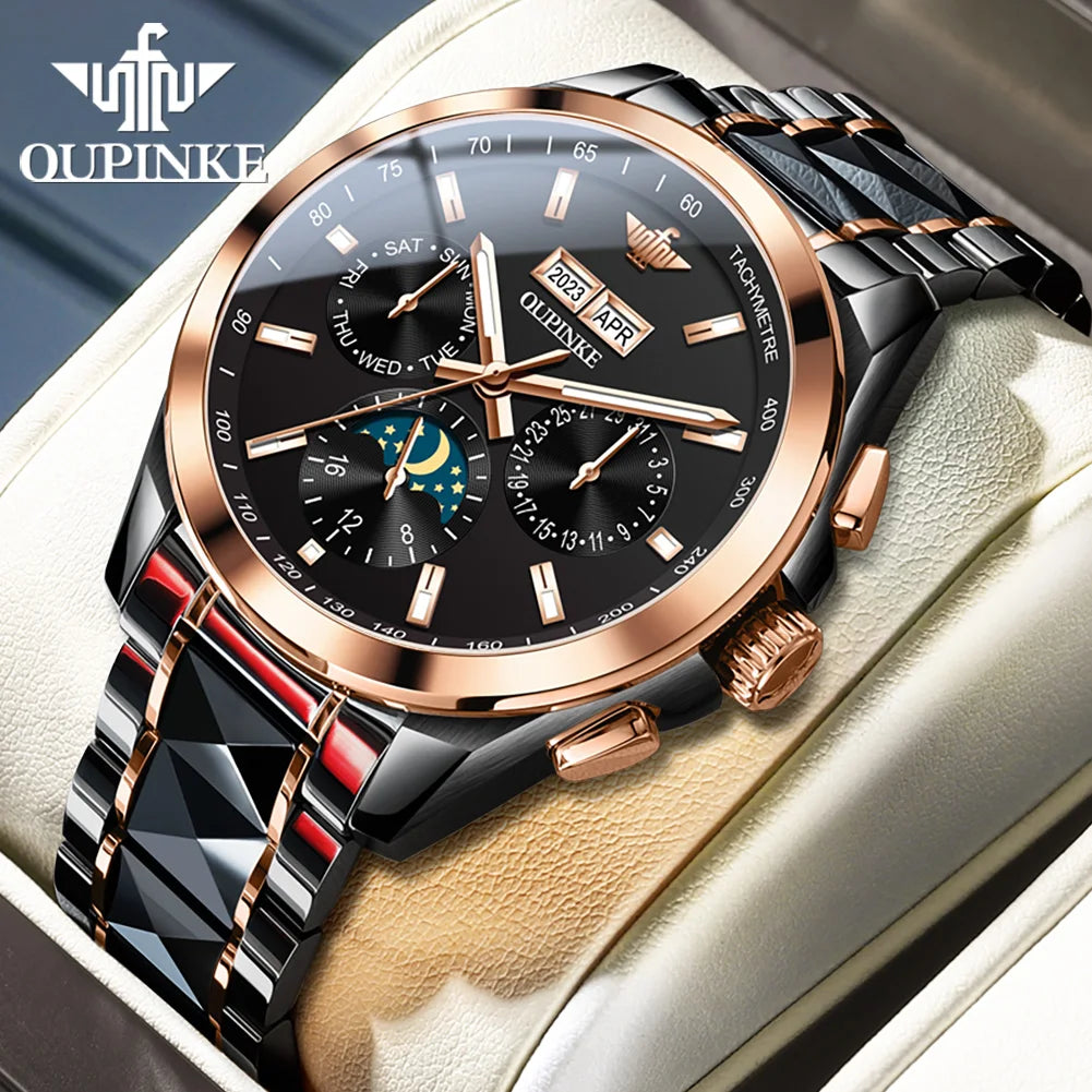 OUPINKE  3238   Oem Wrist  Custom Watches Mechanical Watches Waterproof Tungsten Steel Classic  Luxury Automatic Men's Watch