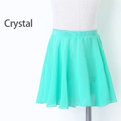 Girls Kids Ballet Skirt Sheer Chiffon Ballet Tutu Pink Kids Gymnastics Leotard Skirts Dance Skirt