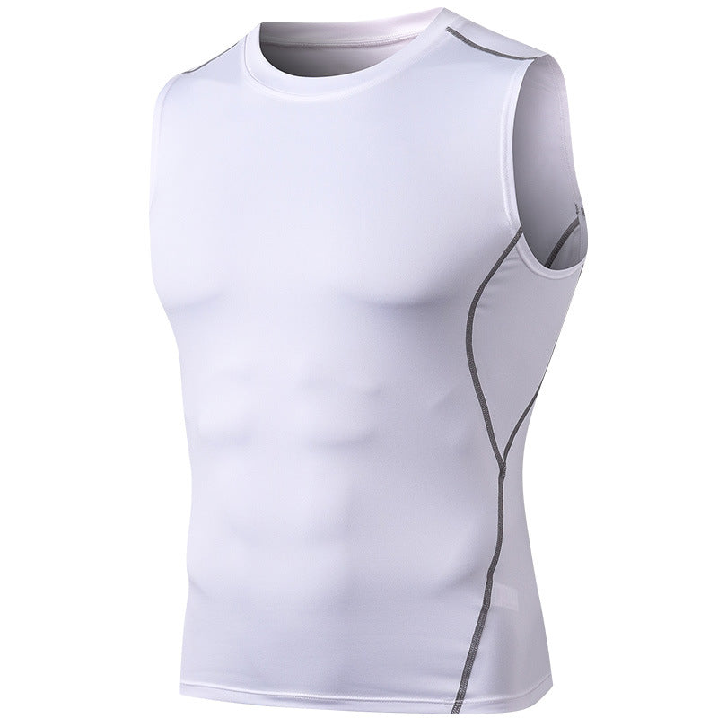 New Collection Sleeveless Man Compression Wear Sport Top Mens Activewear Gym Fitness T Shirt
