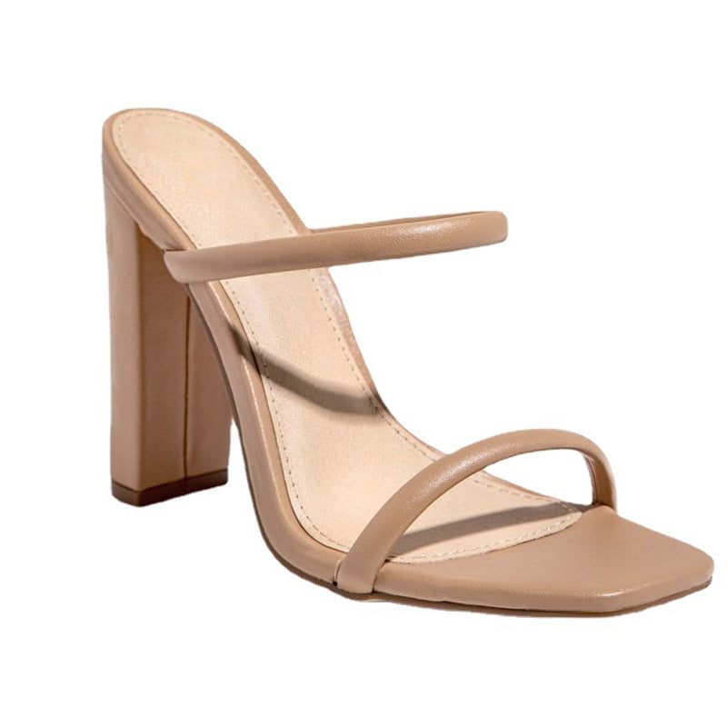 Women Luxury Womens High Heel Square Female Heel Shoes Sexy Ladies Heels