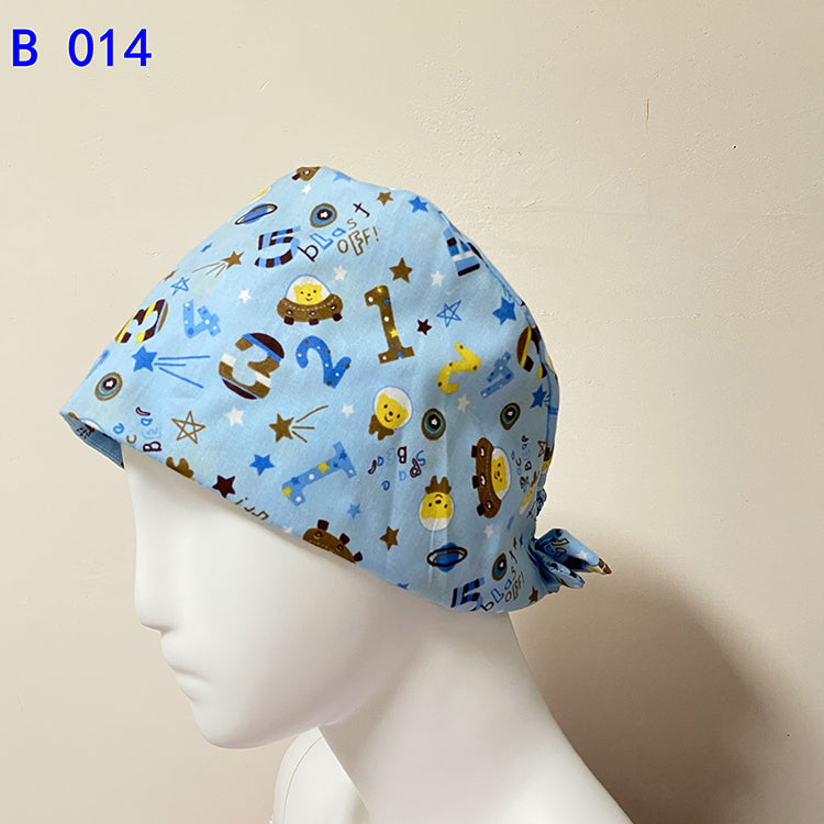 Dental Scrub Hats Medical Hat Surgical Scrub Caps Doctor Scrub Hats Medical Uniforms Cpas With Sweat Band and Strips