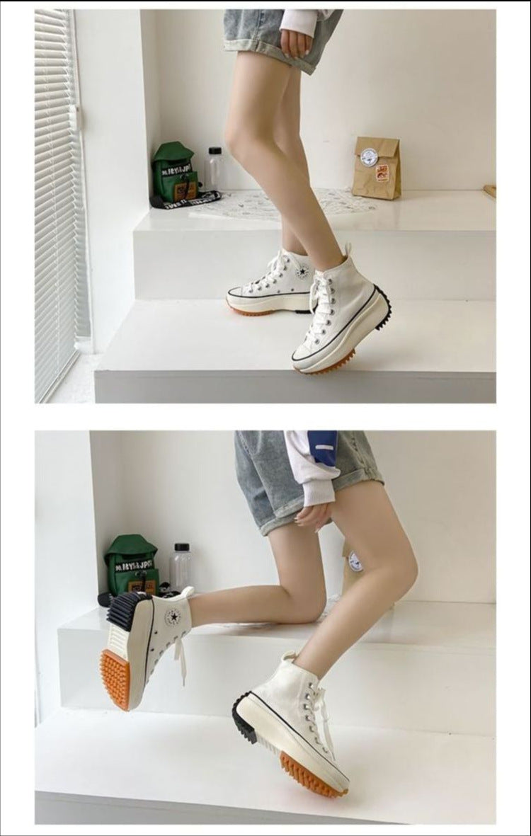 New Canvas Shoes Women Trainers High Top Sneaker Female- Footwear Casual Breathable Sneakers for Women Drop Shipping
