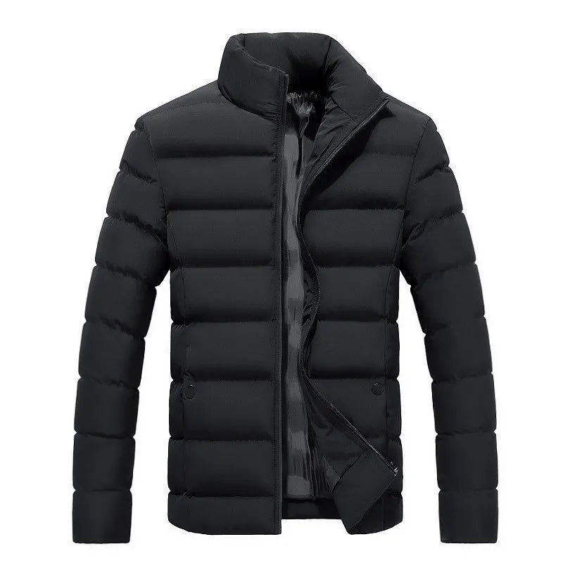 Warm Men's Clothing Coats Winter Men's Jacket and Coats  Windproof Long Sleeve Casual Jacket Coat Puff Bubble  Jacket
